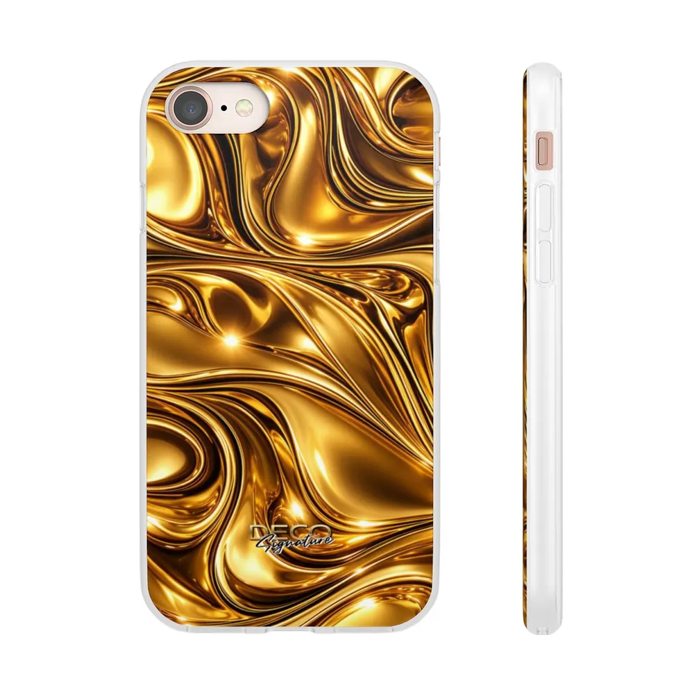 Luxury Liquid Gold DECO Signature Phone Case