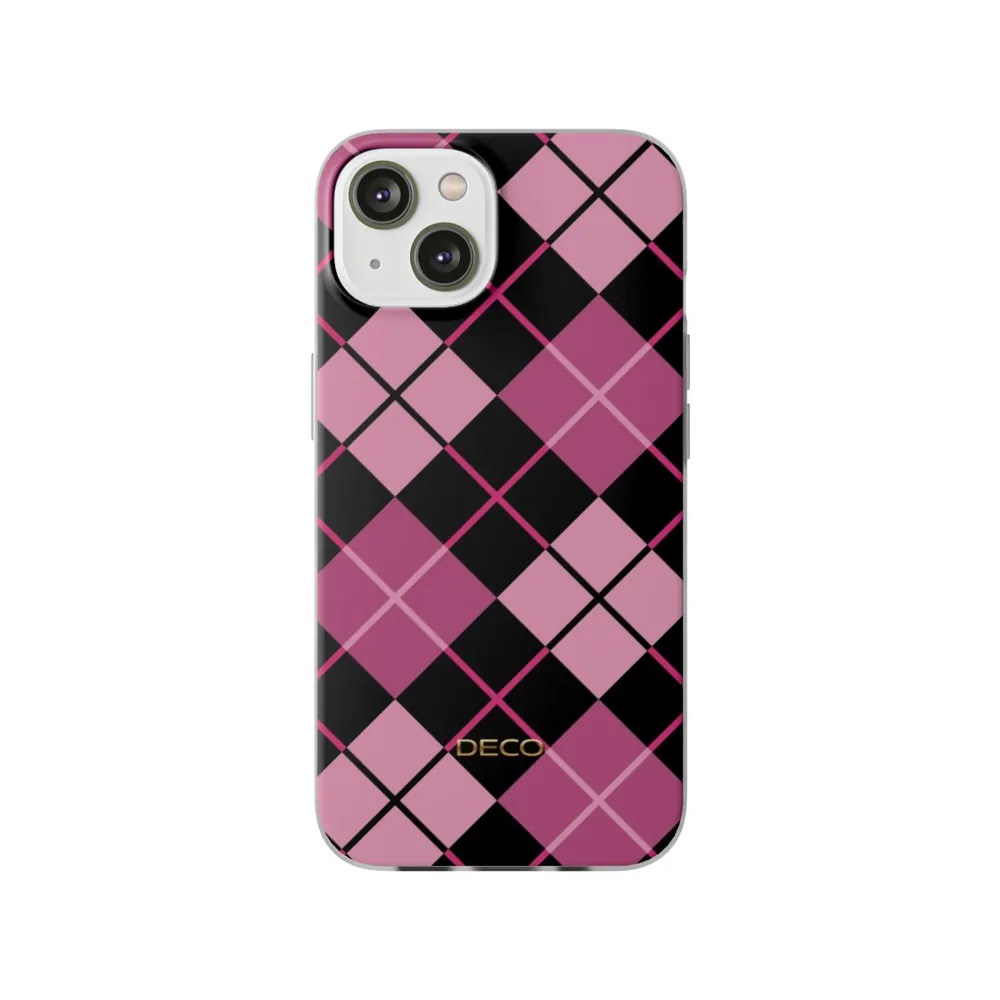 Pink Argyle Plaid Phone Case