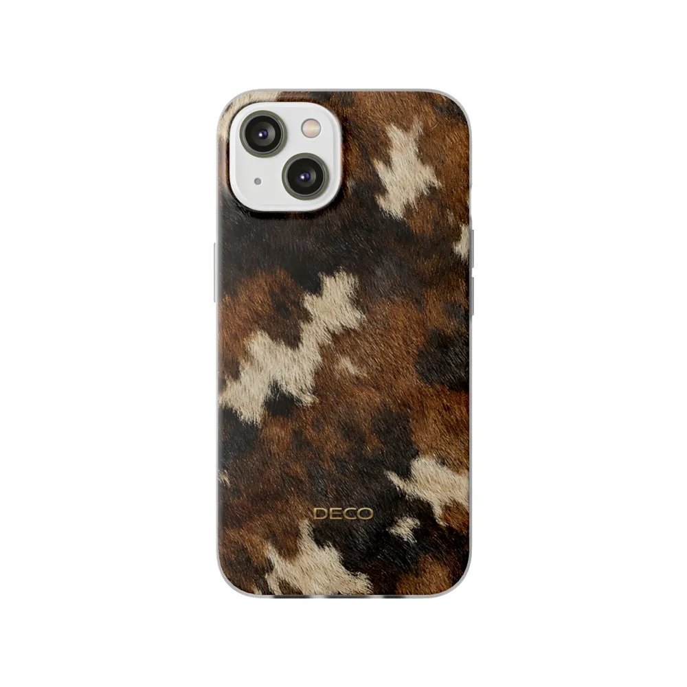 Cowhide Western Skin Phone Case