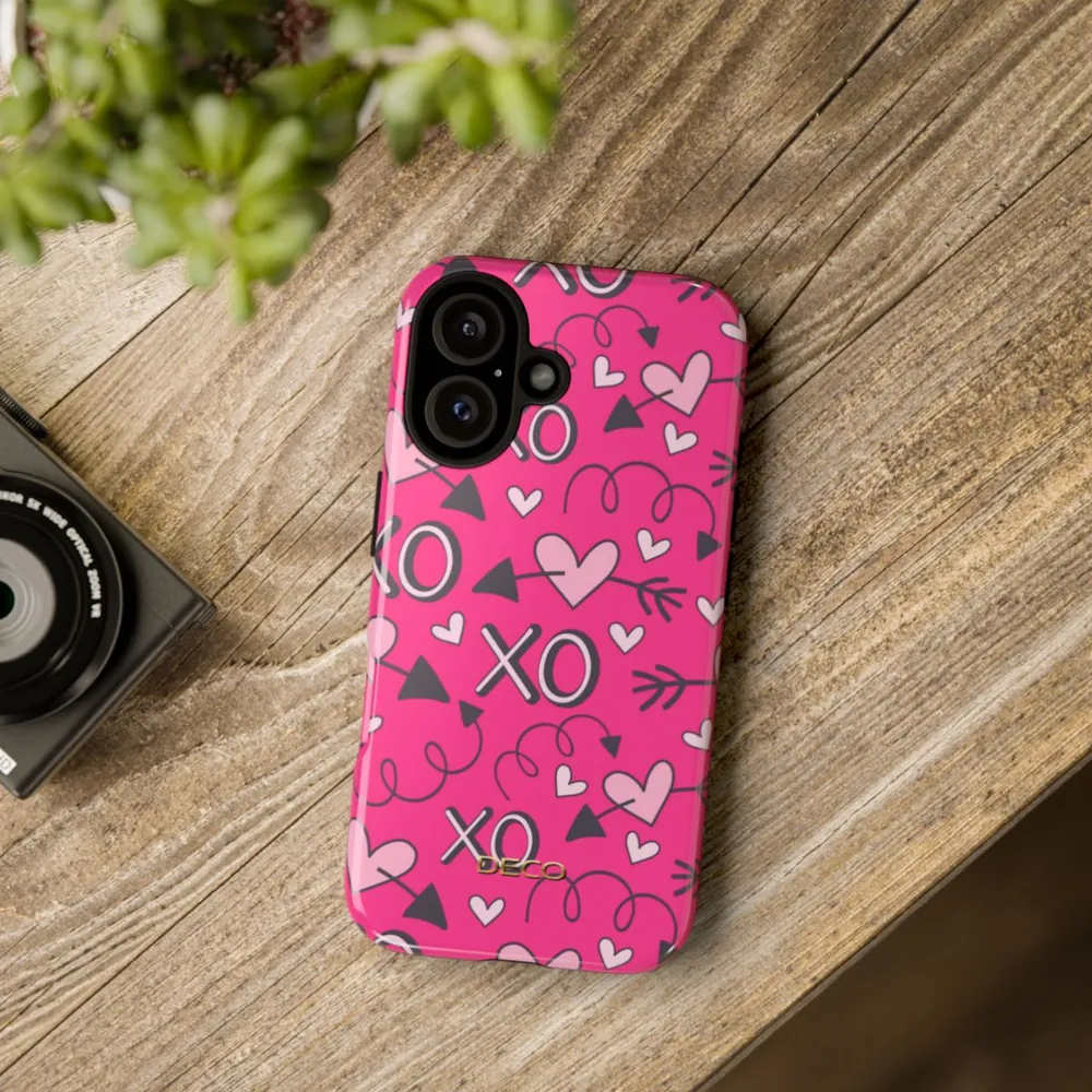 Hugs & Kisses Hearts Tough Phone Case