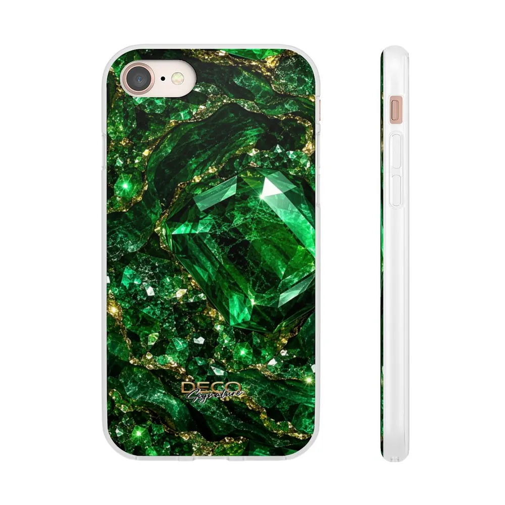Luxury Sparkling Emerald DECO Signature Phone Case