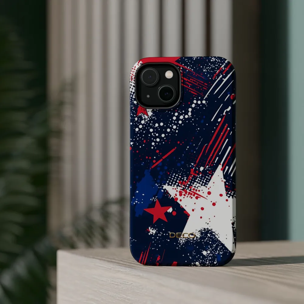 Abstract America MagSafe Impact-Resistant Phone Case