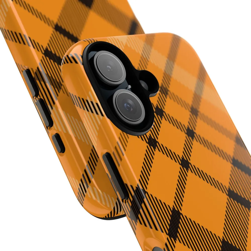 Yellow Ochre Tartan Plaid Tough Phone Case