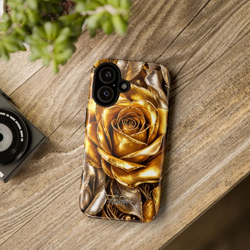 Luxury Gold Roses DECO Signature Tough Phone Case