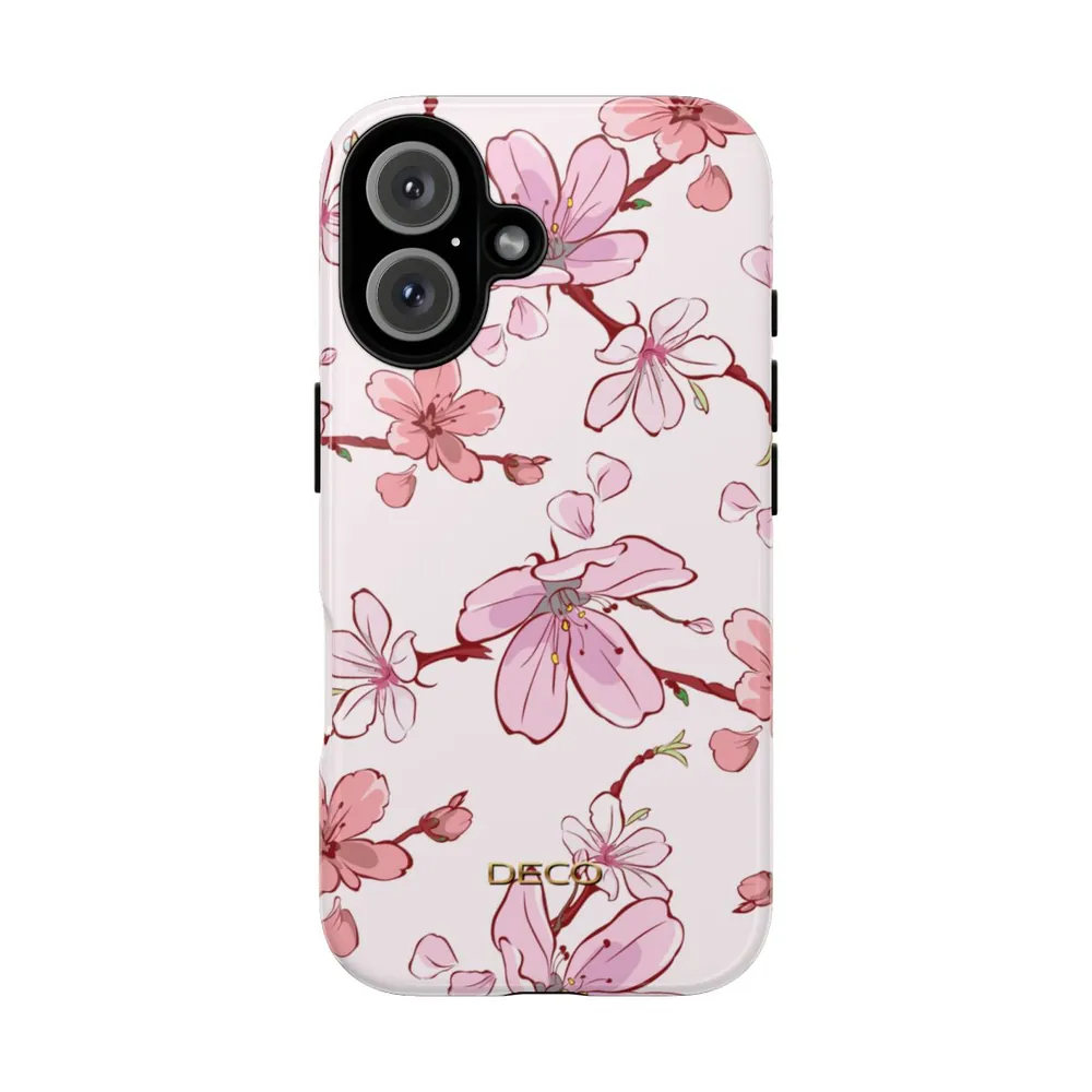 Pink Cherry Blossoms Floral Tough Phone Case