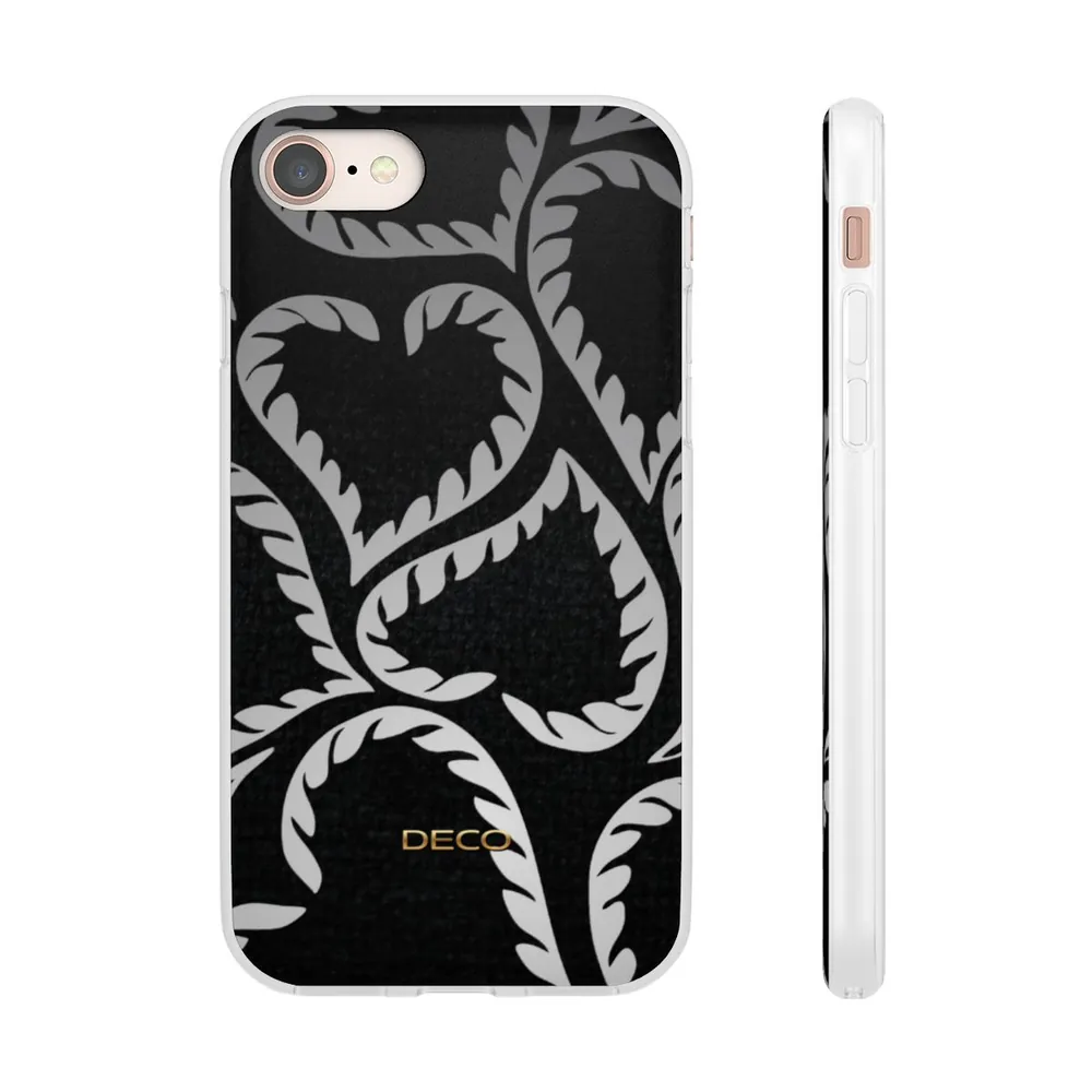 Black Velvet Hearts Phone Case