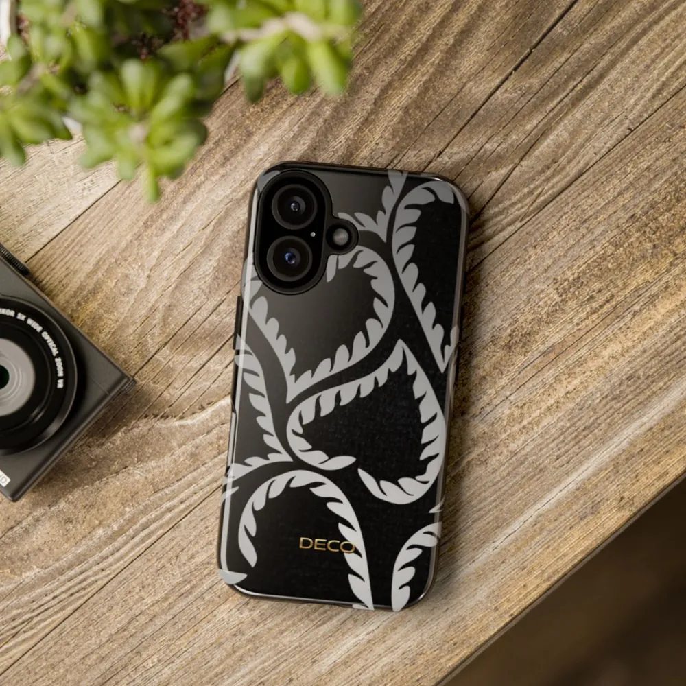 Black Velvet Hearts Tough Phone Case