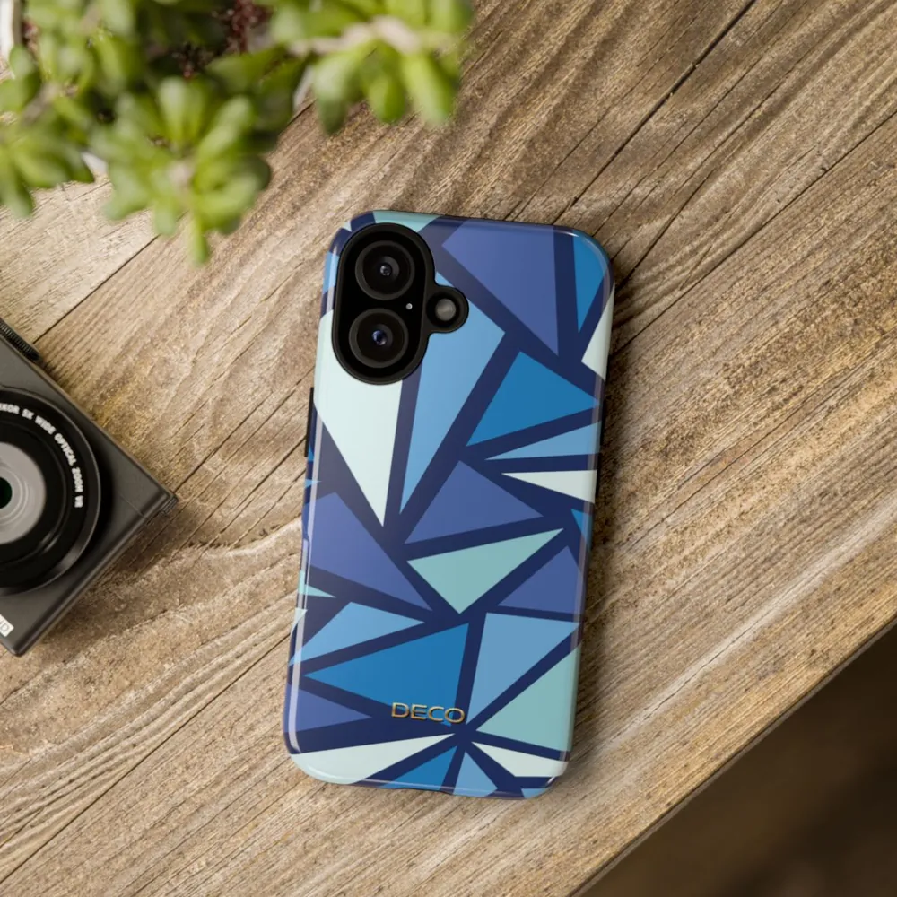Blue Angles Geometric Tough Phone Case