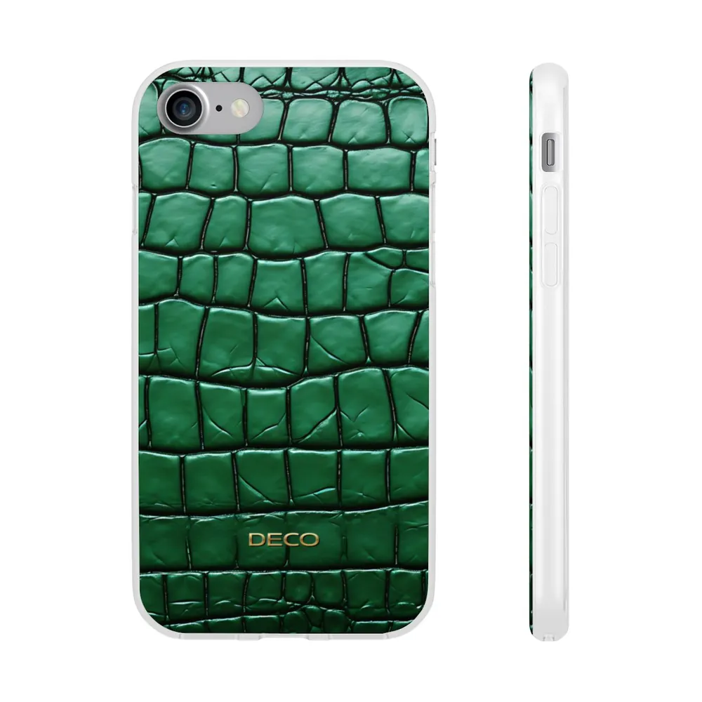 Emerald Alligator Skin Phone Case