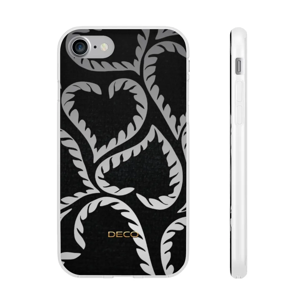 Black Velvet Hearts Phone Case
