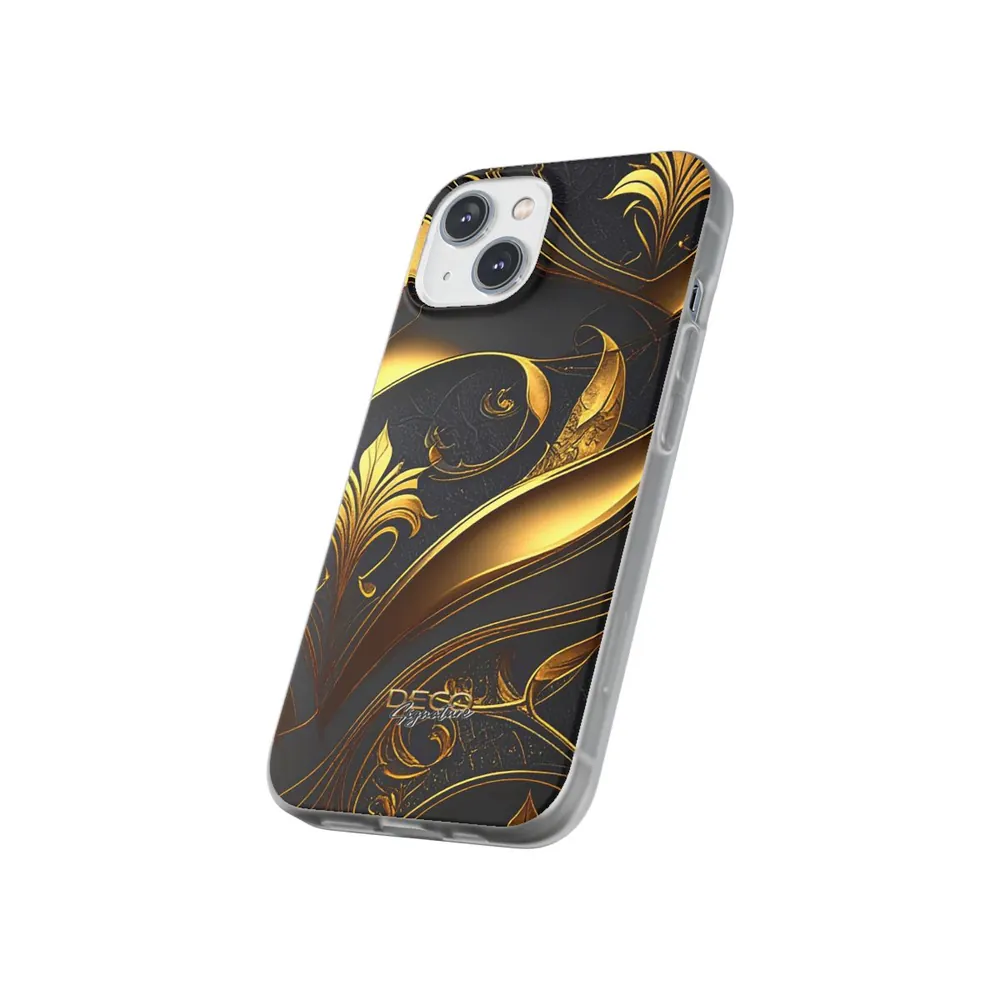 Luxury Black & Gold Inlay DECO Signature Phone Case