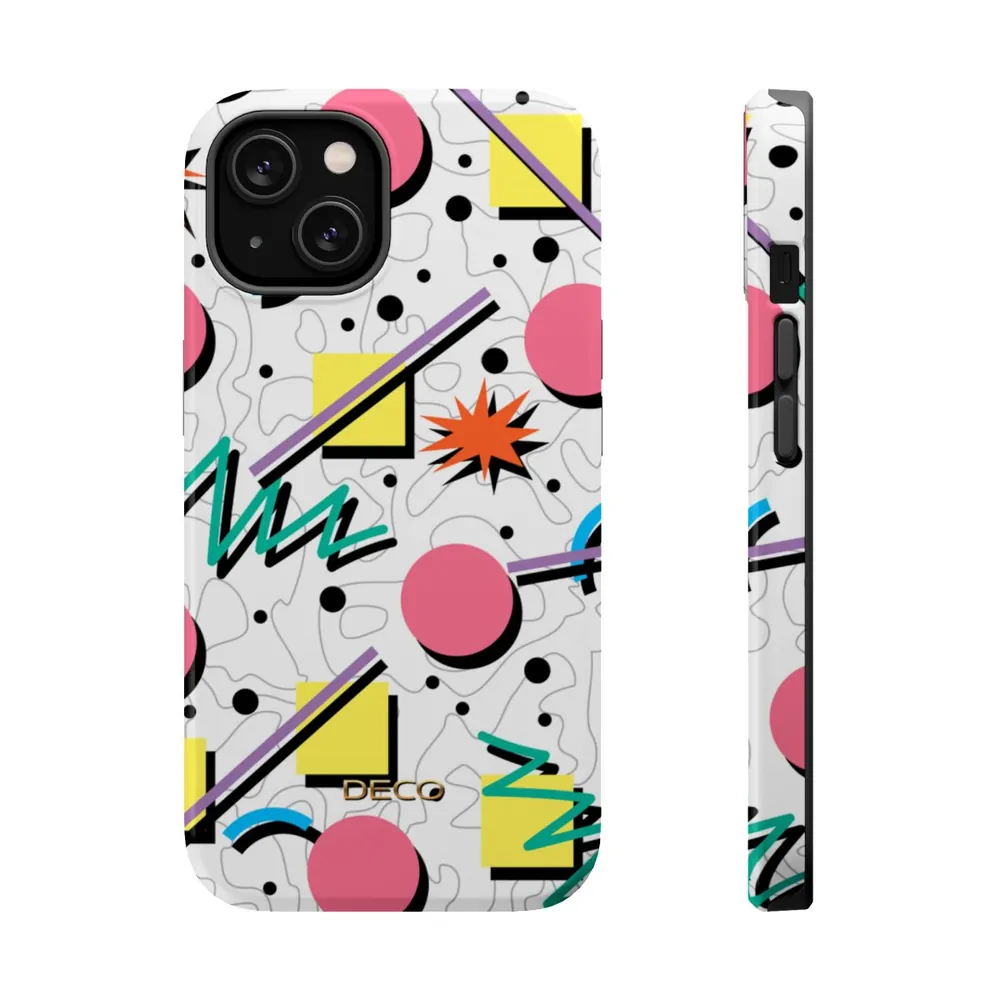 Pastel Party Geometric MagSafe Impact-Resistant Phone Case