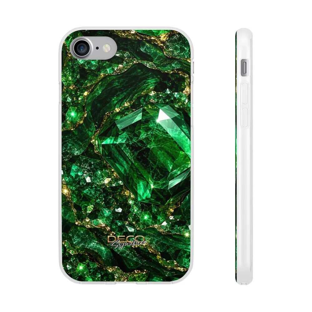 Luxury Sparkling Emerald DECO Signature Phone Case