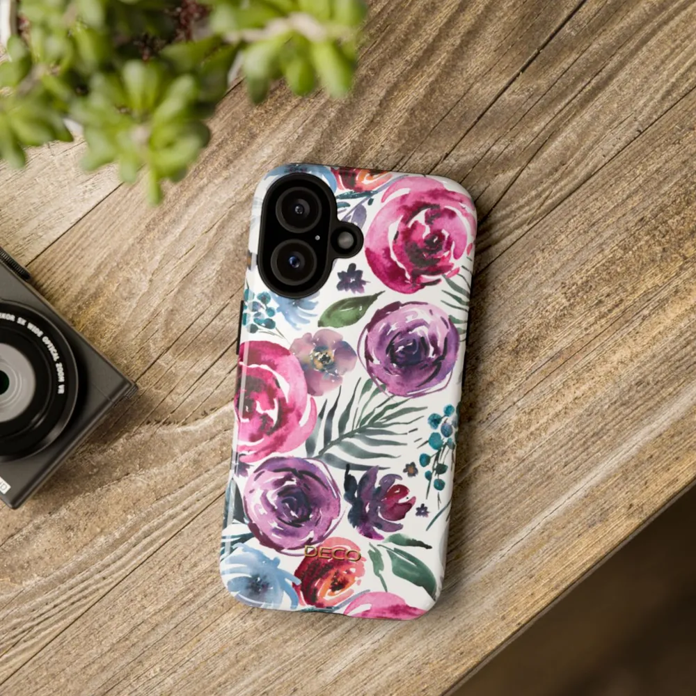 Watercolor Bouquet Floral Tough Phone Case