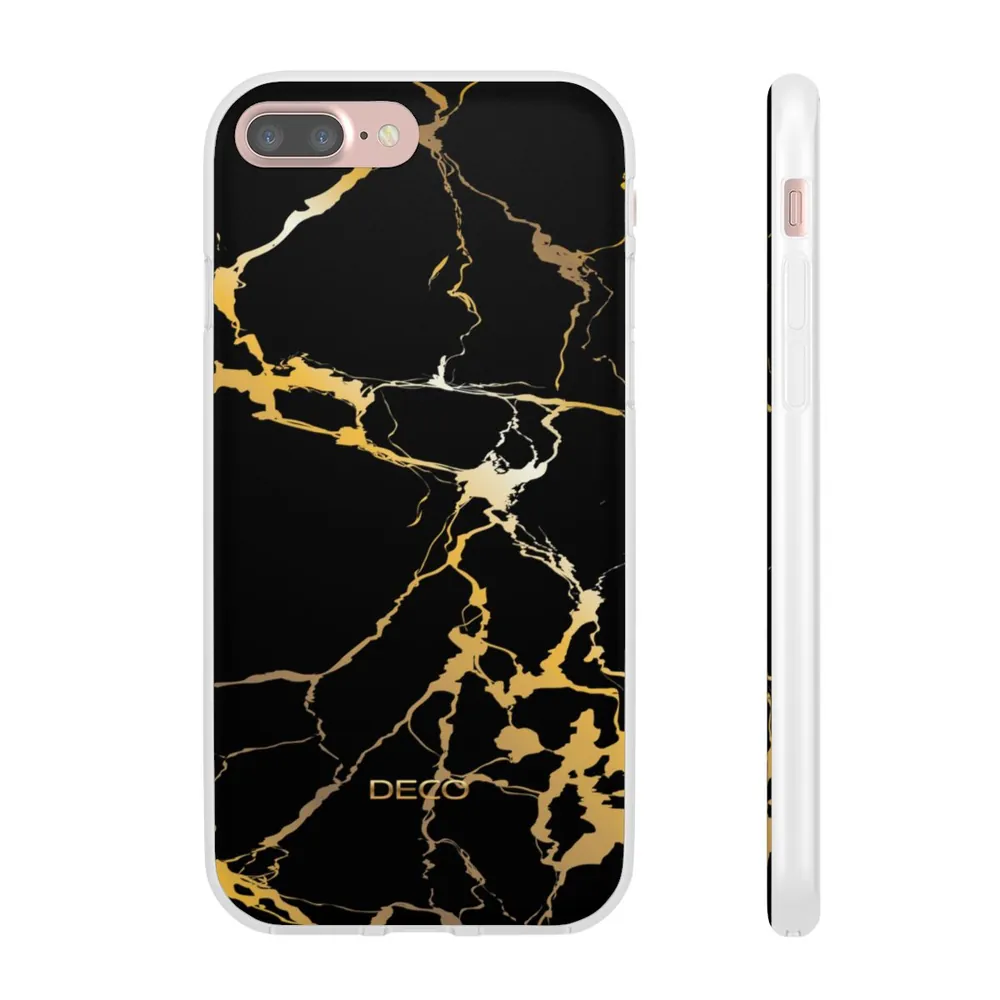 Black & Gold Marble Phone Case