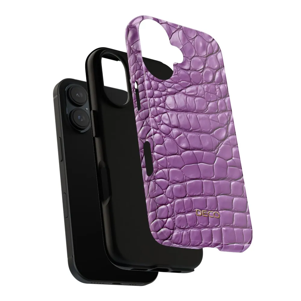 Lavender Alligator Skin Tough Phone Case