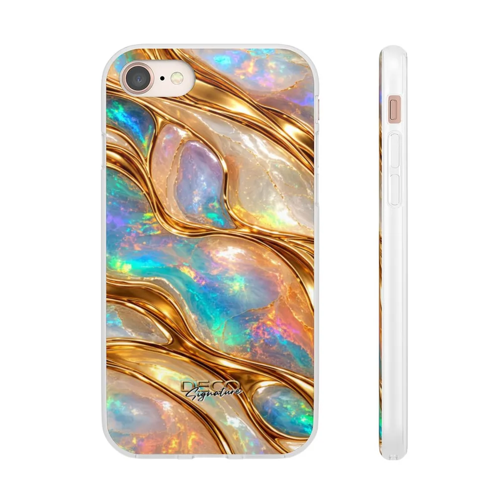 Luxury Opal & Gold DECO Signature Phone Case