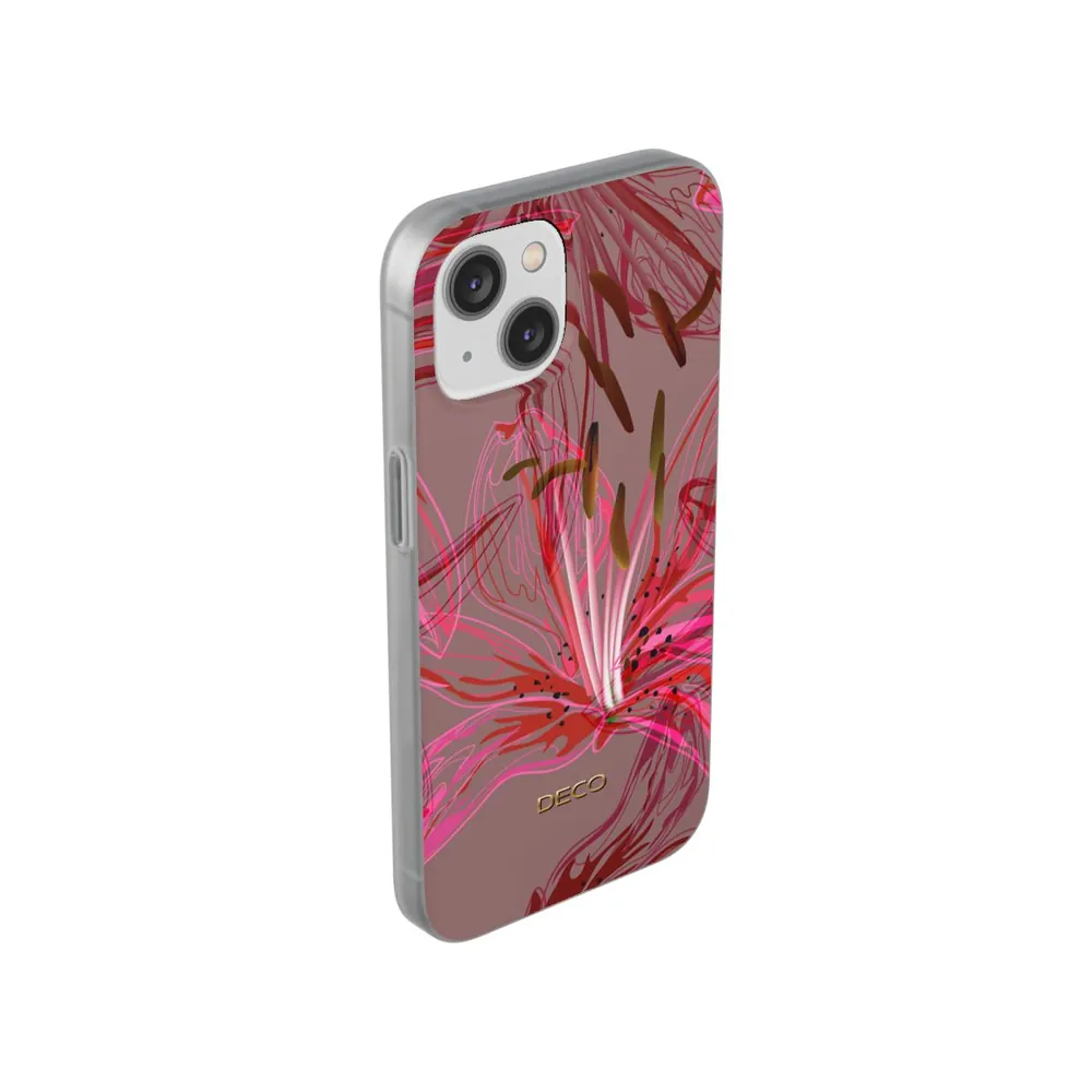 Stargazer Lily Floral Phone Case