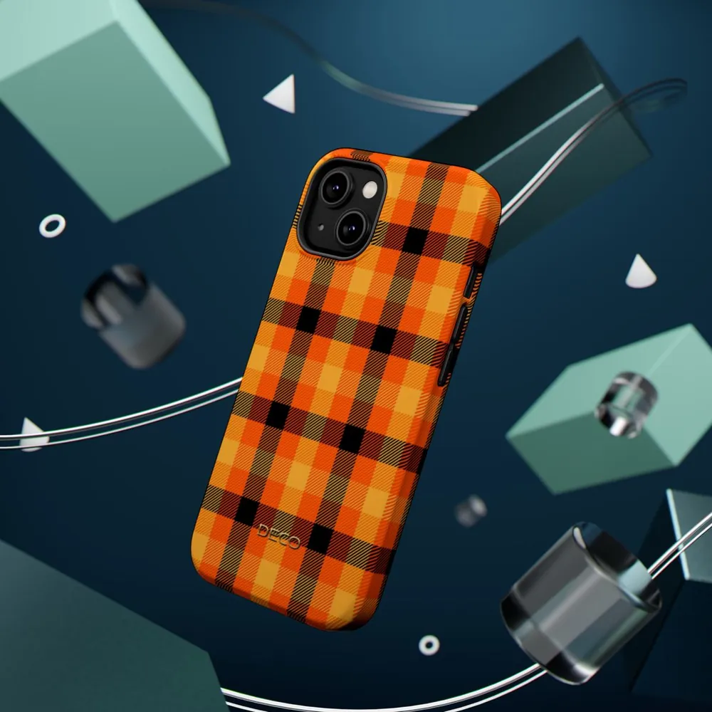 Sunshine Checked Tartan Plaid MagSafe Impact-Resistant Phone Case