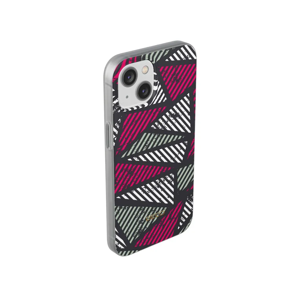 Distressed Magenta Geometric Phone Case