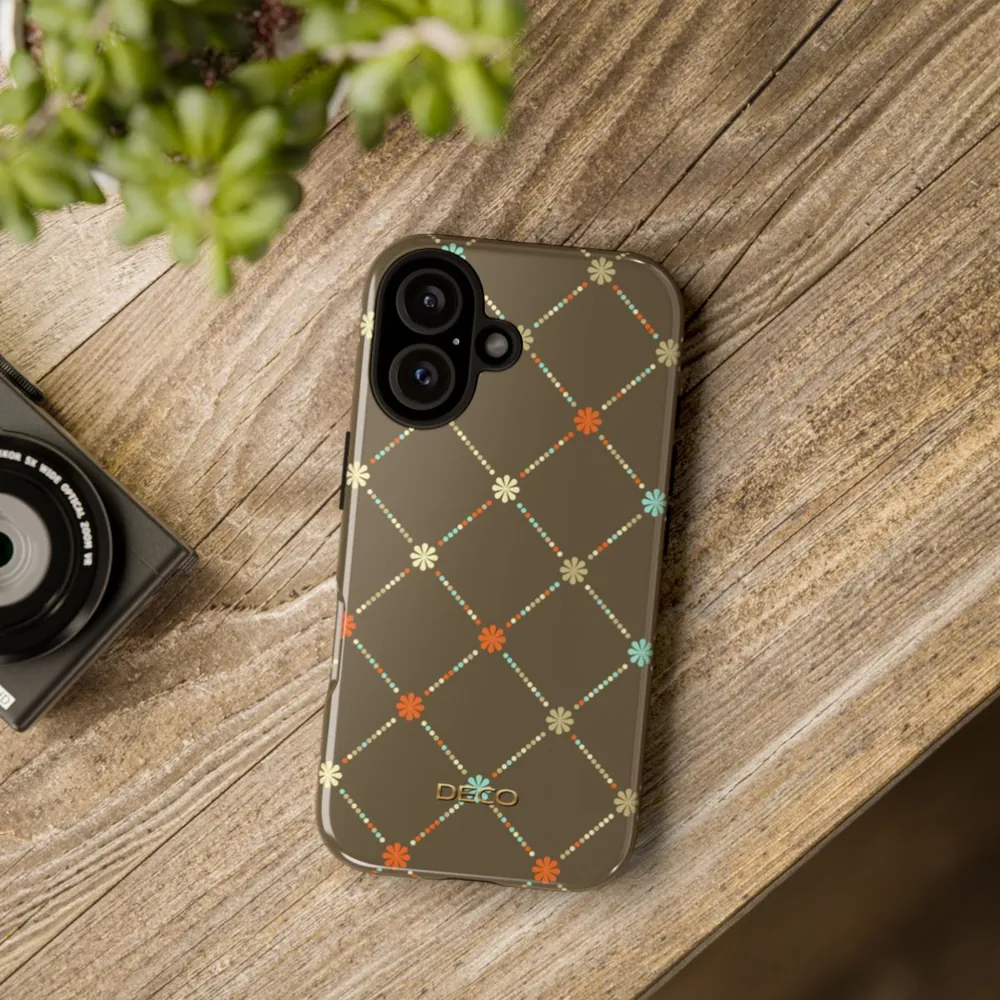 Daisy Dots Plaid Tough Phone Case