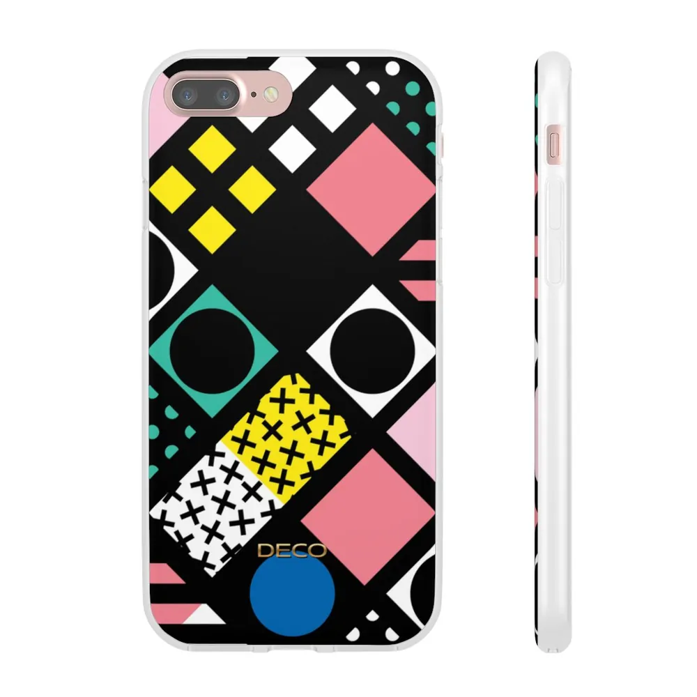 Pastel Geometric Blocks Phone Case