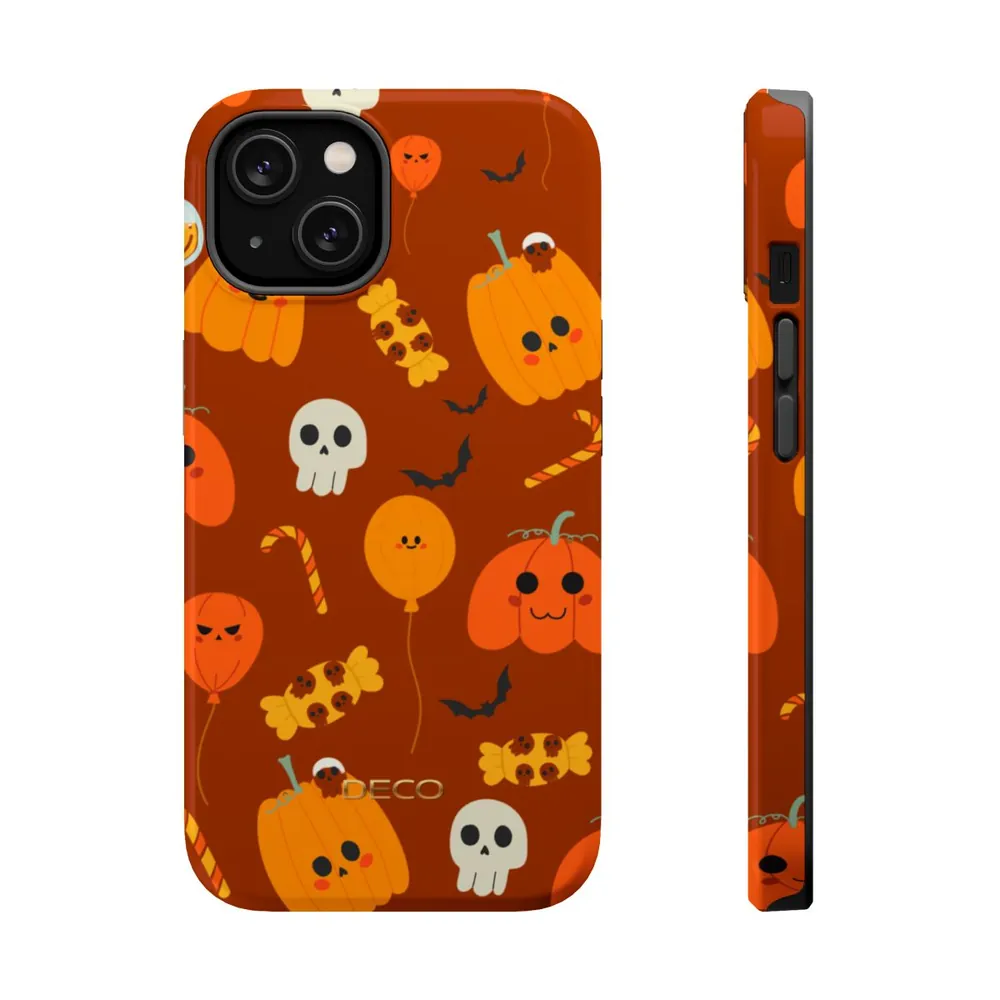 Pumpkin Candy Spooky Halloween MagSafe Impact-Resistant Phone Case