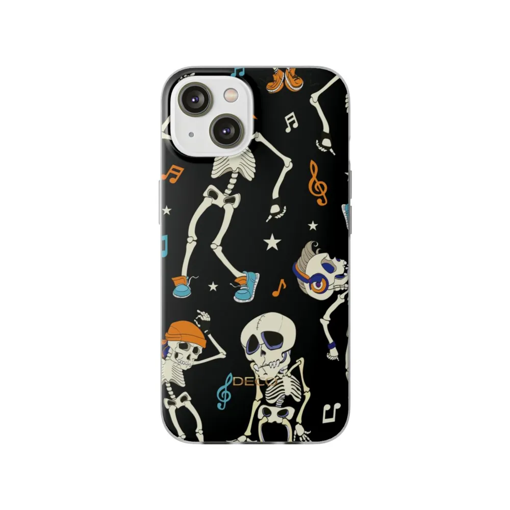 Dancing Skeletons Spooky Halloween Phone Case