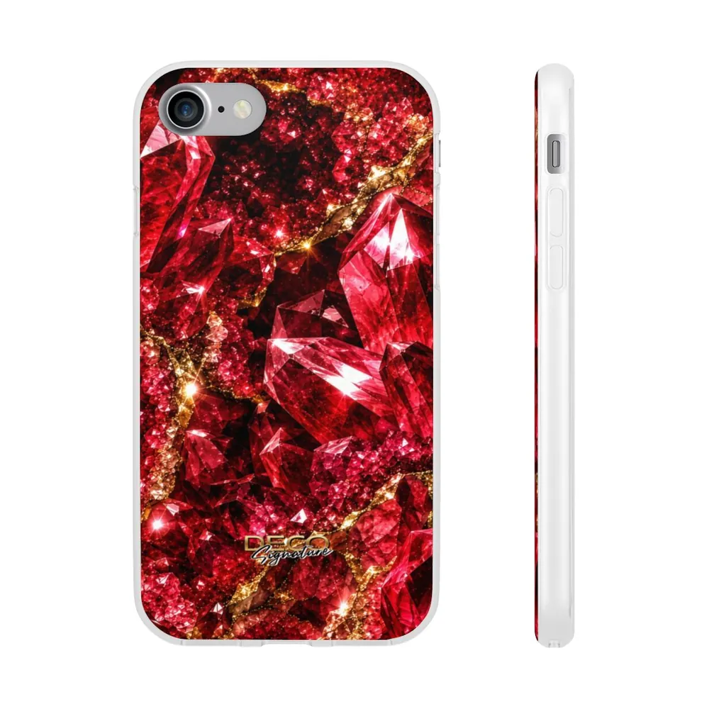 Luxury Sparkling Ruby DECO Signature Phone Case
