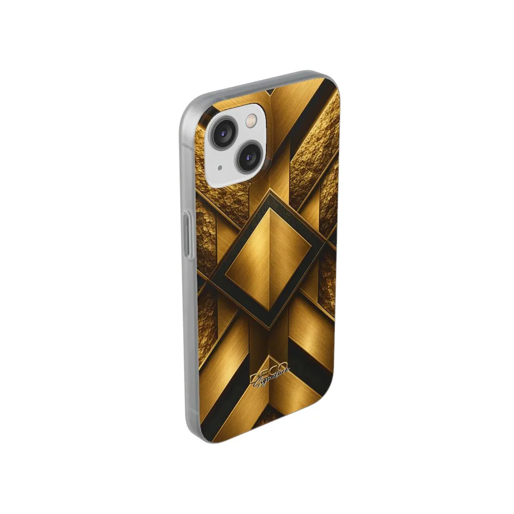 Luxury Textured Gold DECO Signature Phone Case