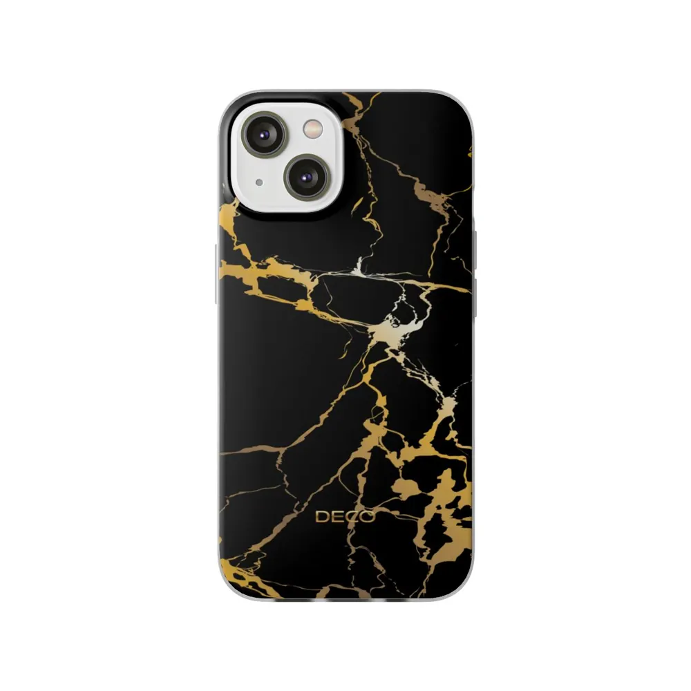 Black & Gold Marble Phone Case
