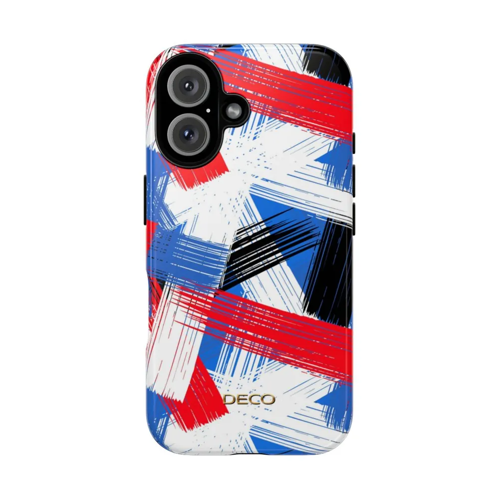 Brushstrokes Geometric Art Tough Phone Case