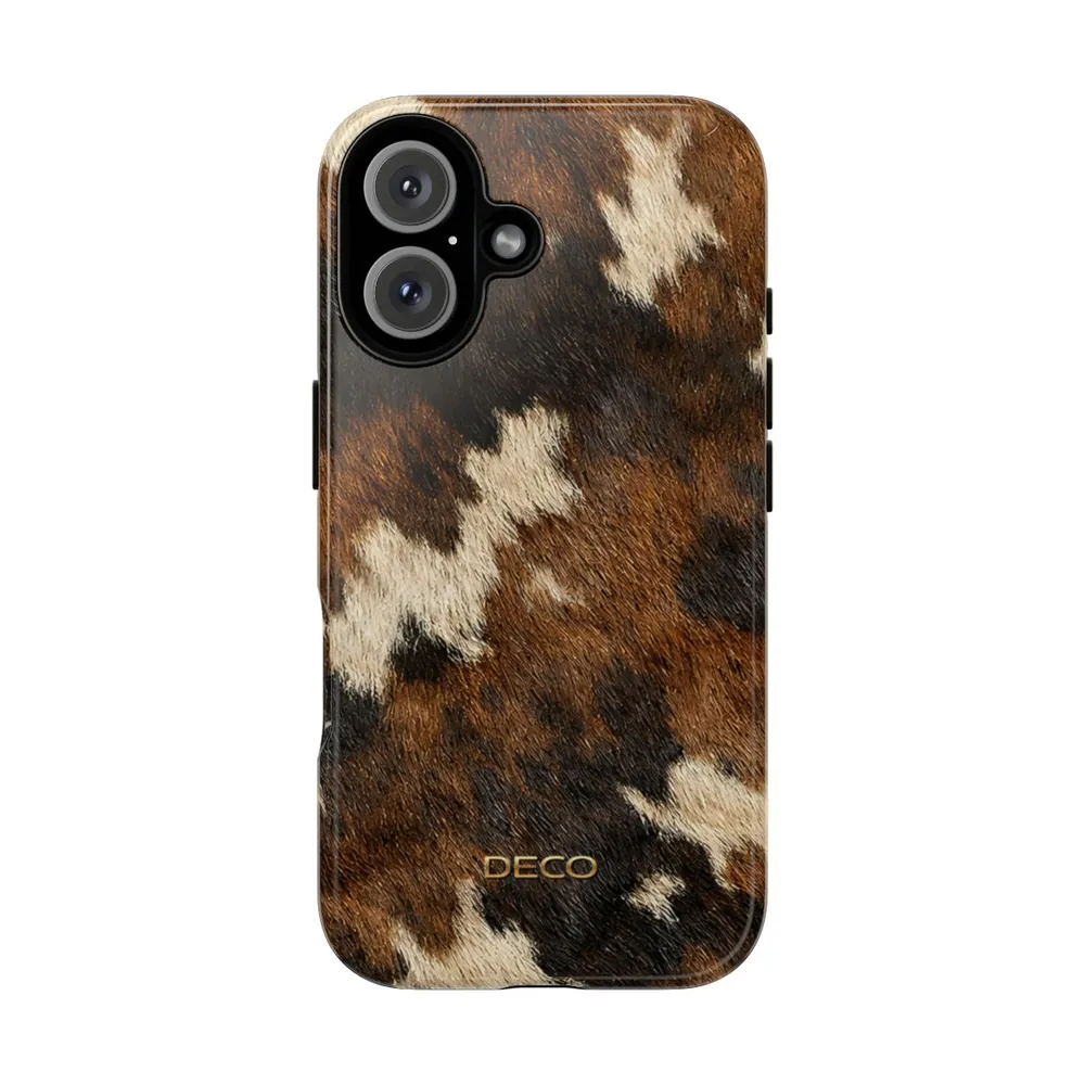 Cowhide Western Skin Tough Phone Case
