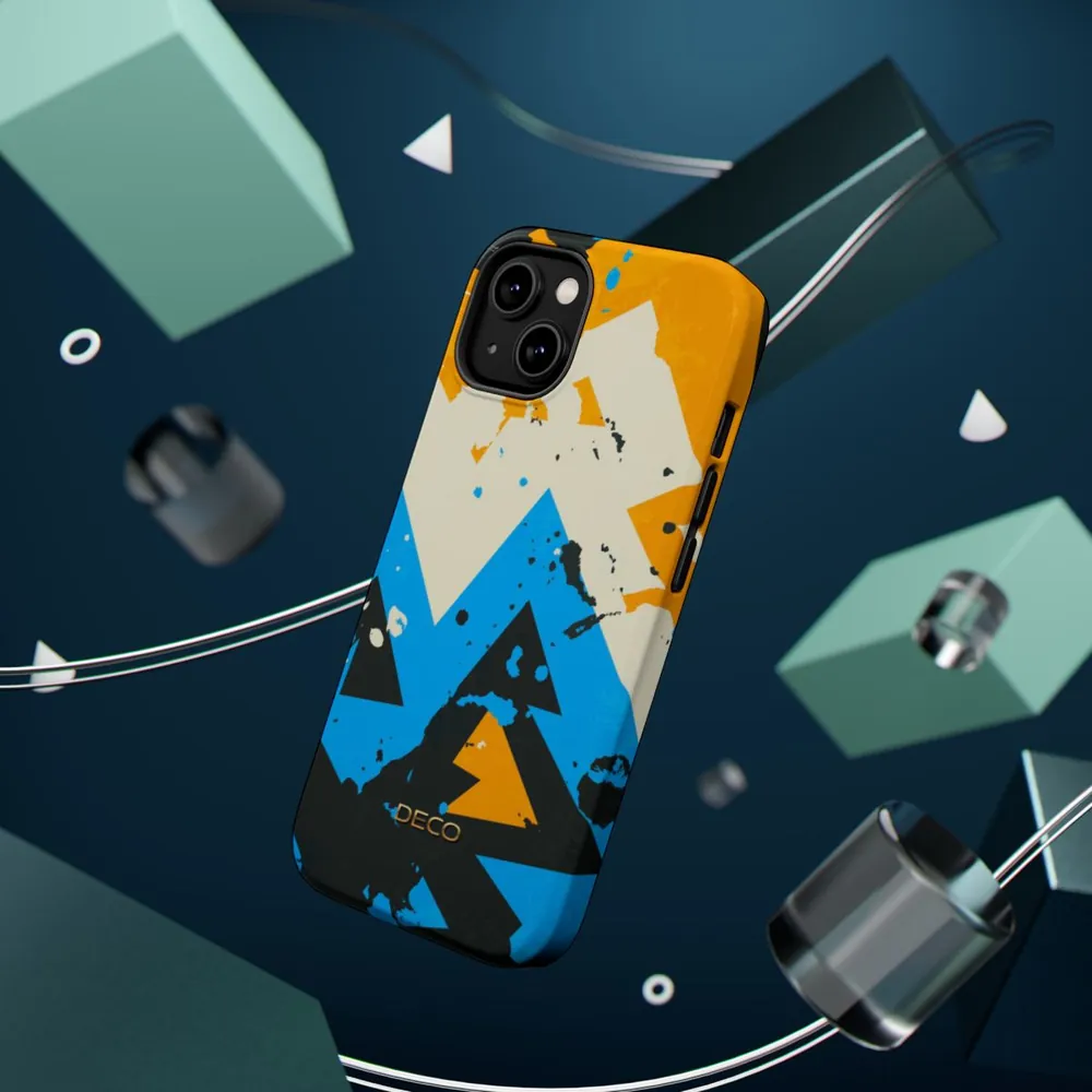 Street Grunge Geometric MagSafe Impact-Resistant Phone Case