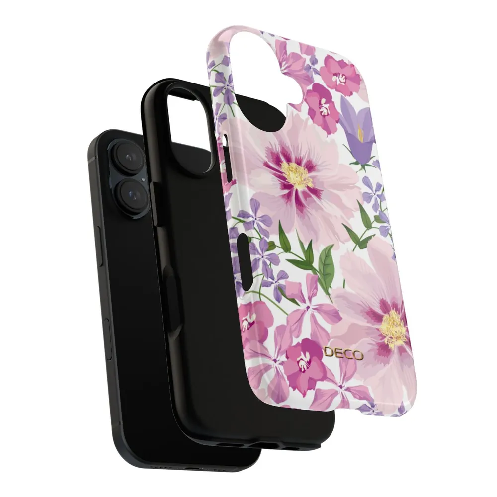 Pastel Pink Peonies Floral Tough Phone Case