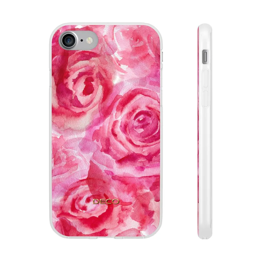 Watercolor Roses Floral Phone Case