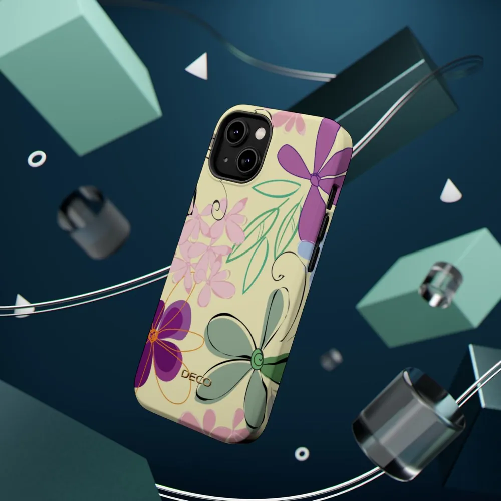 Whimsy Floral MagSafe Impact-Resistant Phone Case