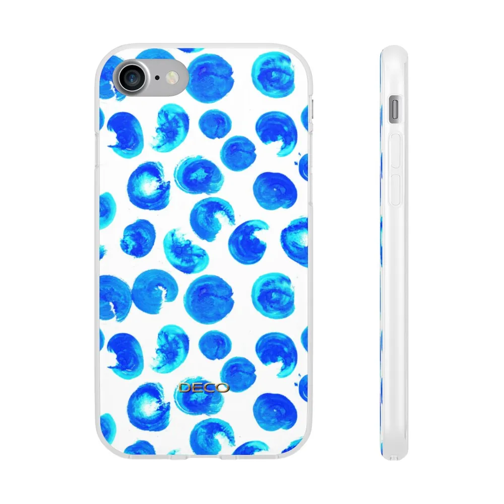 Blue Dots Watercolor Phone Case
