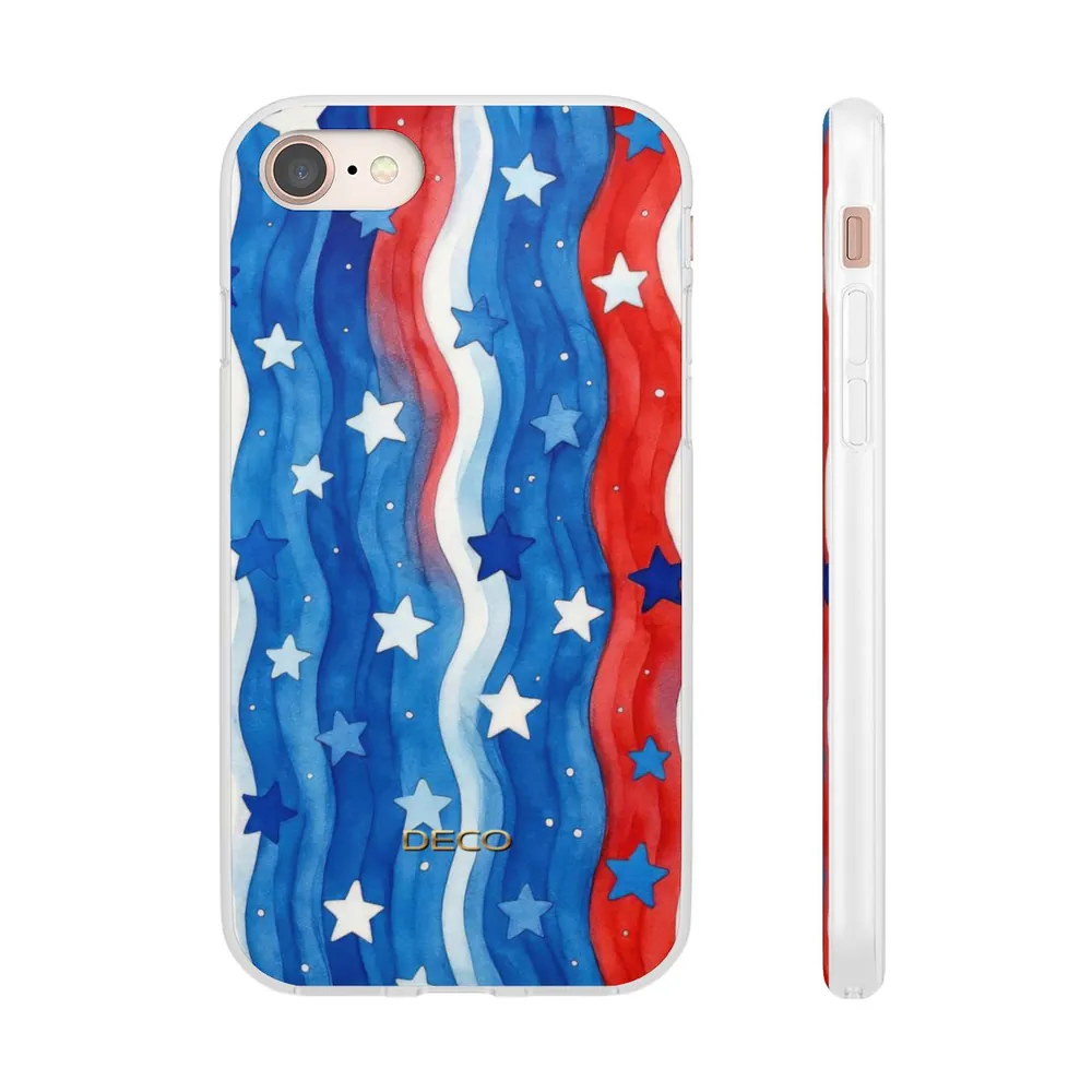 Stars & Stripes Watercolor America Phone Case