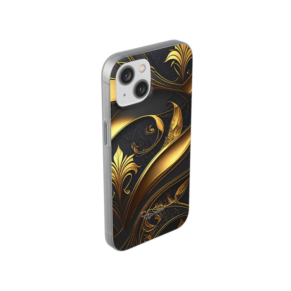 Luxury Black & Gold Inlay DECO Signature Phone Case