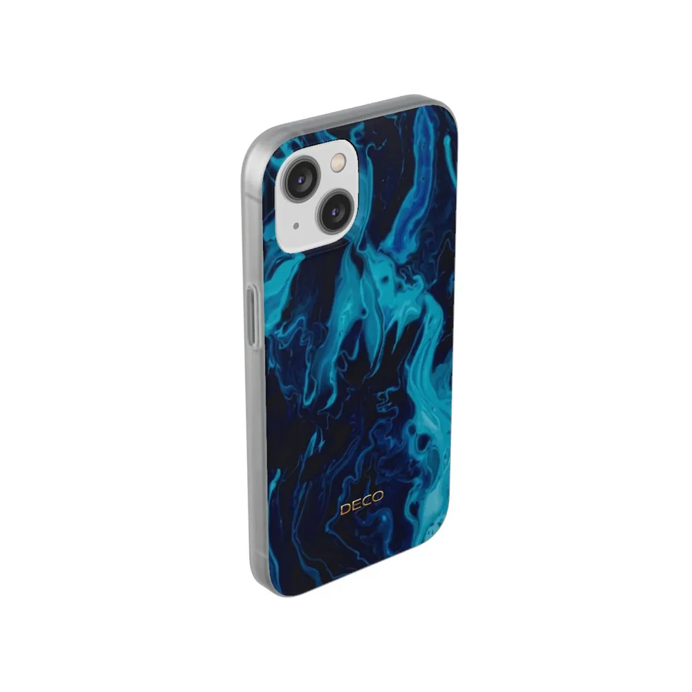 Shades of Blue Swirl Phone Case