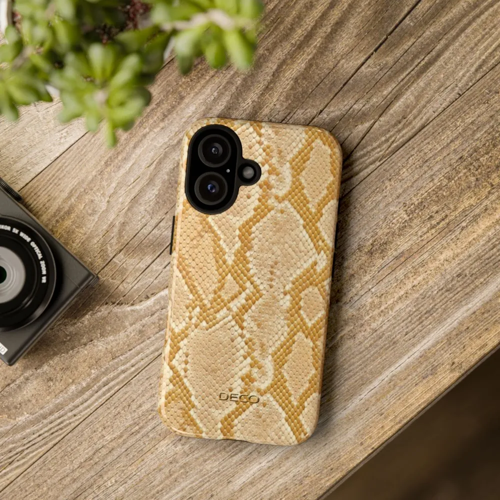 Albino Python Snake Skin Tough Phone Case