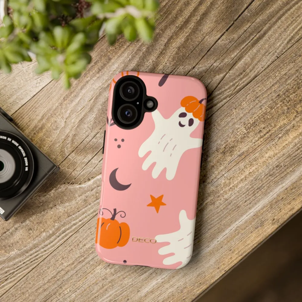 Pumpkin Ghosts Spooky Halloween Tough Phone Case