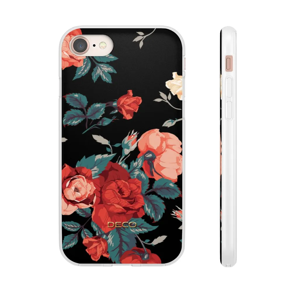 Deep Rose Floral Phone Case