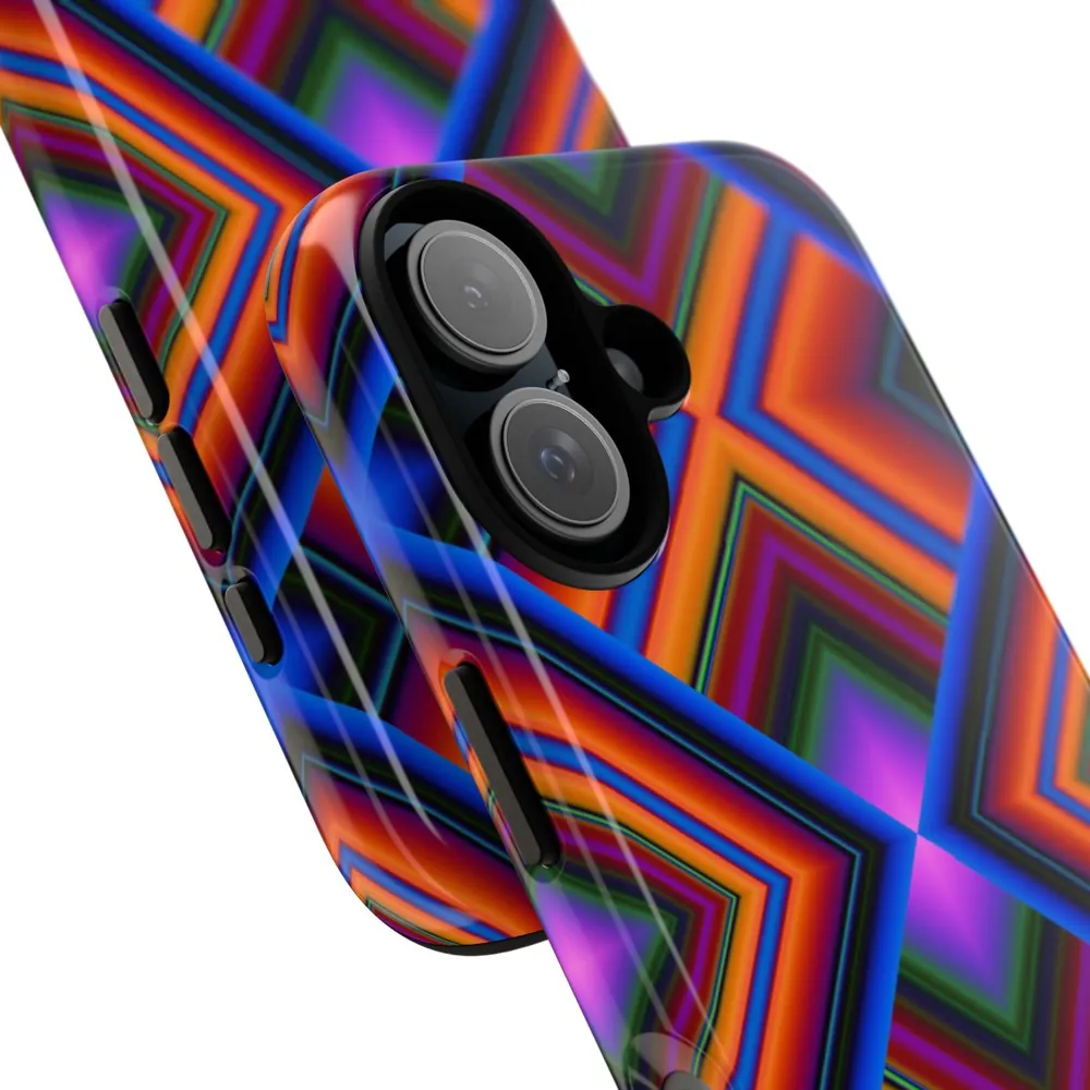 3D Optical Geometric Tough Phone Case