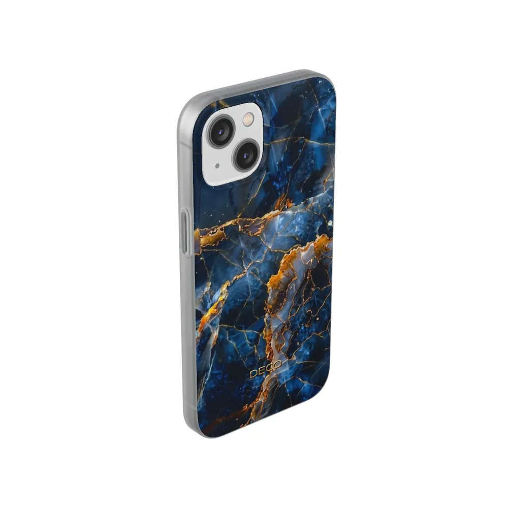 Blue Onyx Marble Phone Case