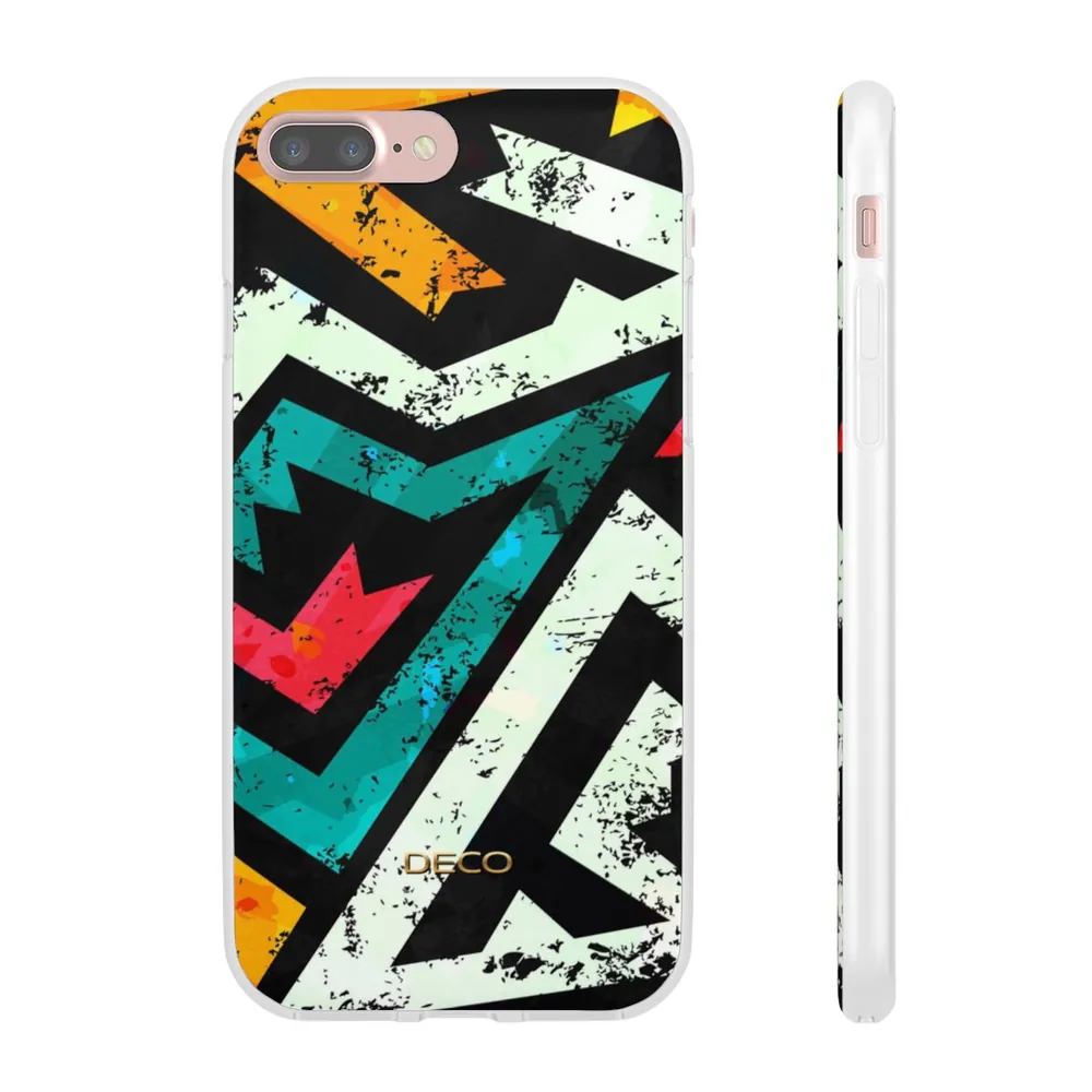 Distressed Frenzy Geometric Phone Case