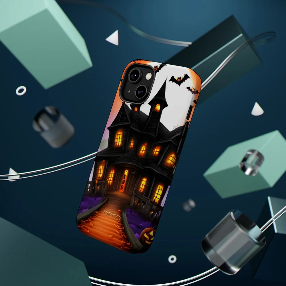 Haunted House Spooky Halloween MagSafe Impact-Resistant Phone Case