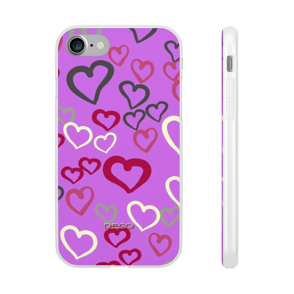 Painted Hearts Phone Case