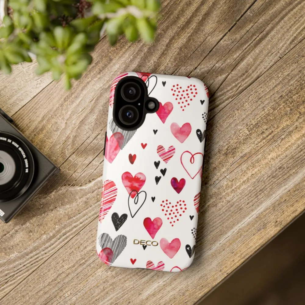 Valentine Hearts Tough Phone Case